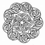 Pentacle Coloring Page sketch template