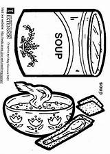 Soup Coloring Pages sketch template