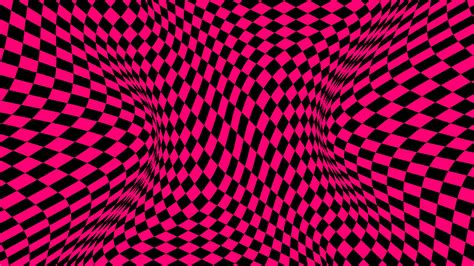 Pink Black Mesh Squares Distortion 4K Abstract HD desktop wallpaper ...