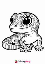 Lizard Coloring Page Free PDF Printable sketch template