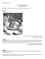 Hitler's Foreign Policy Aims Source Analysis - IGCSE World History ...