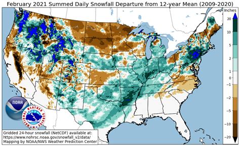 New Maps Show Extent Of February Snow - WeatherNation