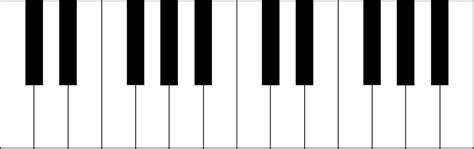 Piano Keys Layout Printable - Printable Templates