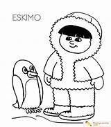 Eskimo Coloring Pages To Print sketch template