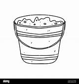 Pail Coloring Page sketch template