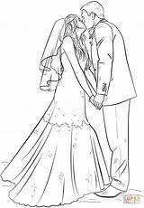 Bride And Groom coloring Page  Free Printable Coloring Pages sketch template
