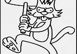 Simpsons Krusty The Clown Coloring Pages Sketch Page sketch template