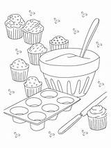 Dessert coloring pages sketch template
