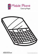 Mobile Phone Coloring Pages For Kids Free Printable  Art & Craft sketch template