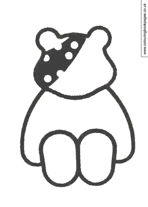 Cartoons Pudsey Bear Coloring Pages - Randy Kauffman's Coloring Pages