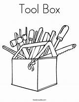 Tool Box Coloring Page  Twisty Noodle sketch template