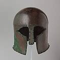 Bronze helmet of Corinthian type | Greek | Archaic | The Metropolitan Museum of Art