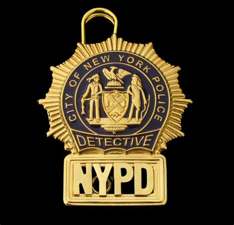 NYPD New York Police Detective Badge Solid Copper Replica Movie Props – Coin Souvenir