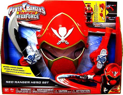 Power Rangers Super Megaforce Red Ranger Hero Set Roleplay Toy Bandai America - ToyWiz