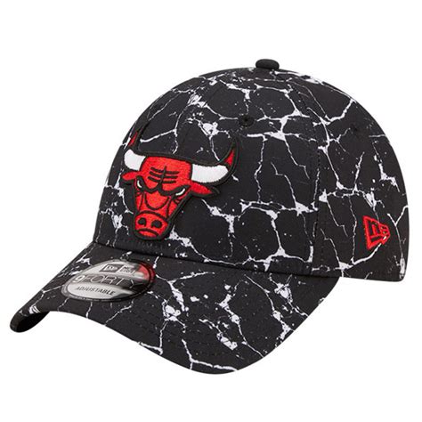 Chicago Bulls New Era 9FORTY Marble Black Cap