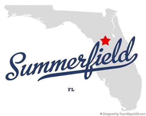 Map of Summerfield, FL, Florida