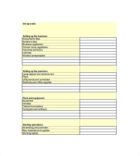 Financial Business Plan Template - 18+ Word, Excel, PDF Format Download