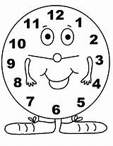 Clock Coloring Pages To Print  Free Printable sketch template