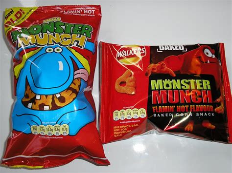 FOODSTUFF FINDS: Monster Munch vs Monster Munch - Flaming Hot Edition