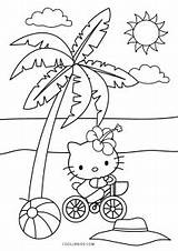 Hello Kitty Beach Coloring Pages sketch template