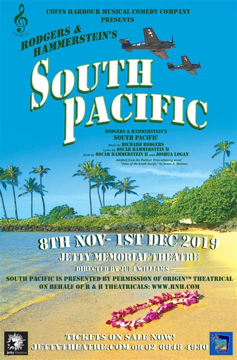 South Pacific poster - Coffs Harbour Musical Comedy Company