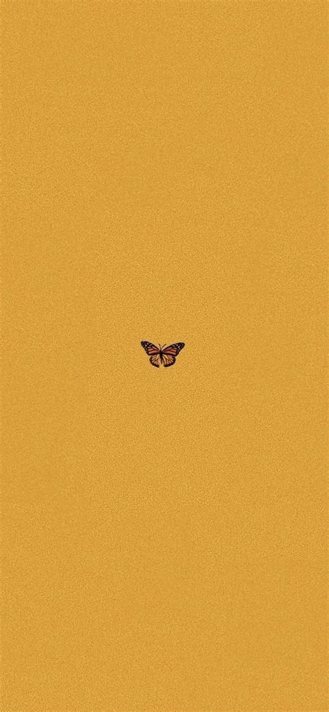 Yellow aesthetic butterfly IPhone X yellowaesthetic , yel. iPhone ...