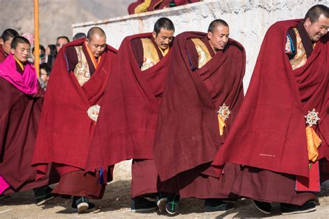 Tibetan Monks, Cham Dance. Rituals & Celebrations, Tibetan Plateau