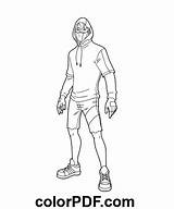Ikonik Fortnite Skin Pdf – Coloring Pages And Books In PDF sketch template
