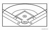 Baseball Field Coloring Page Printable sketch template