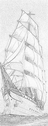Coloring Pages Sailing Ships sketch template