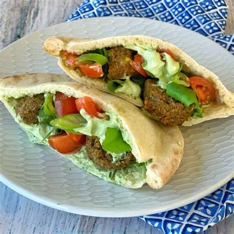 Falafel Pita Pockets - VJ Cooks