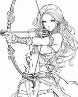 Archery Coloring Pages sketch template