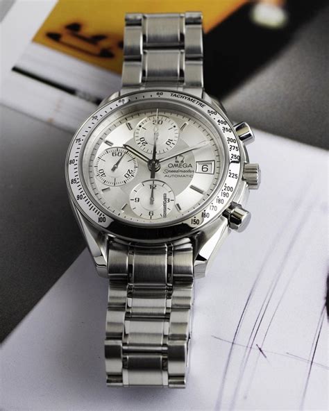 Omega Speedmaster Chronograph Date Stainless Steel Silver Dial... for ...