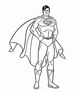 Superman Standing coloring Page  Download Print Or Color Online For Free sketch template