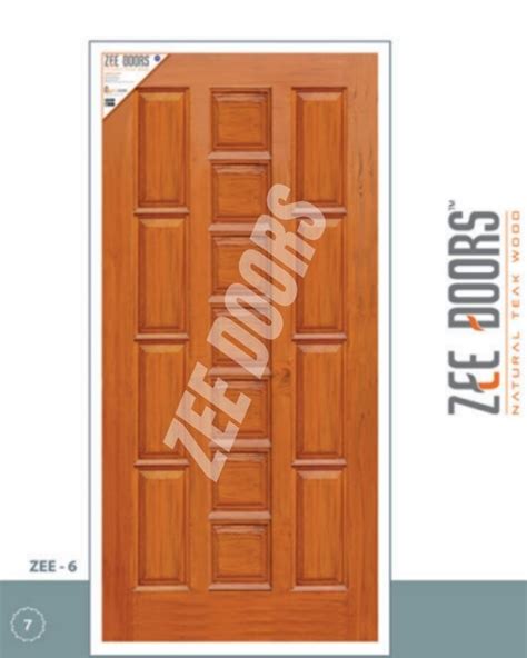 Wooden Teak Wood Doors Interior and Exterior Doors For Home, Size/Dimension: 7*3 Feet at best ...