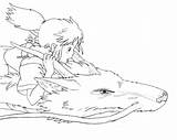 Coloring Ghibli Studio Nausicaa Colouring Para Colorear Miyazaki  sketch template