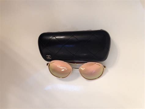 CHANEL 4228-Q c.395/2Y 56-17 140 3N women's sunglasses pink round aviator | eBay