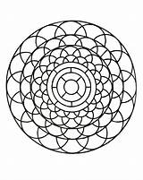 Simple Mandala Coloring Sheets sketch template