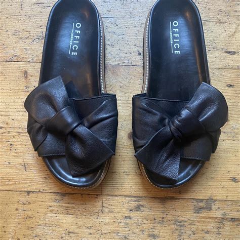 Office Women's Black Sandals | Depop