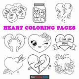 Heart Coloring Pages For Valentines Day sketch template
