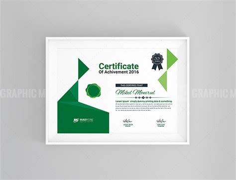 Art Certificate Design – Graphic Mega | Graphic Templates Store