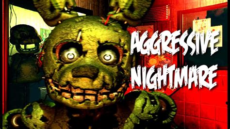 Aggressive Nightmare Mode "The New Night 7" | Five Nights At Freddy's 3 - YouTube