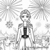 Elsa Frozen 2 Coloring Pages  Free & Printable sketch template