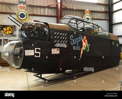 Lancaster Bomber aircraft at Bomber Command Museum of Canada, Nanton ...