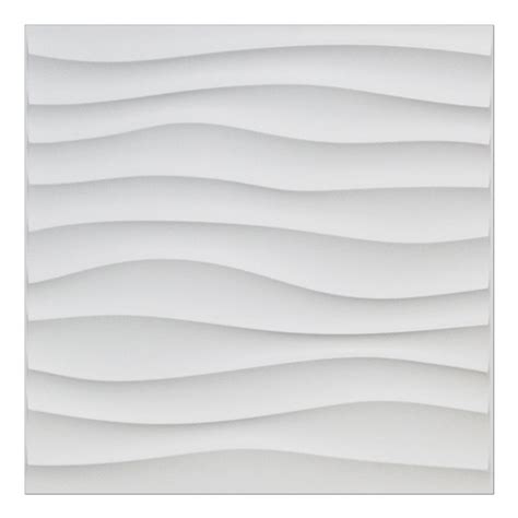 Mega Luxe 3D Texture PVC Wall Panels 19.7inches X 19.7inches- Decorative, Waterproof, Flame ...