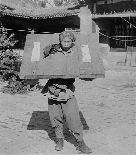 Boxer Rebellion Prisoner In Cangue, 1900 Photograph by Science Source - Pixels