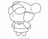 Pucca Wear Sunglasses Coloring Page For Kids  Free Printable sketch template