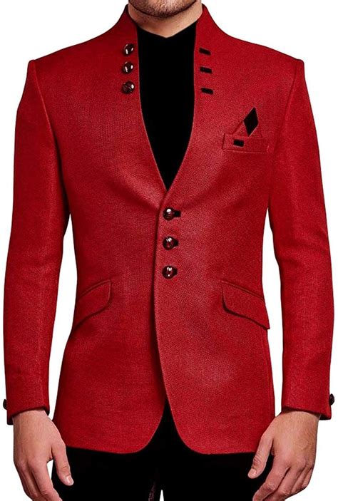 Mens Red Designer Blazer Bespoke Sport Coat Jacket - Etsy | Blazer designs, Dress suits for men ...