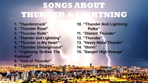 40 Songs About Thunder and Lightning - Spinditty