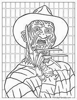 Horror Movie Coloring Sheets Pages sketch template